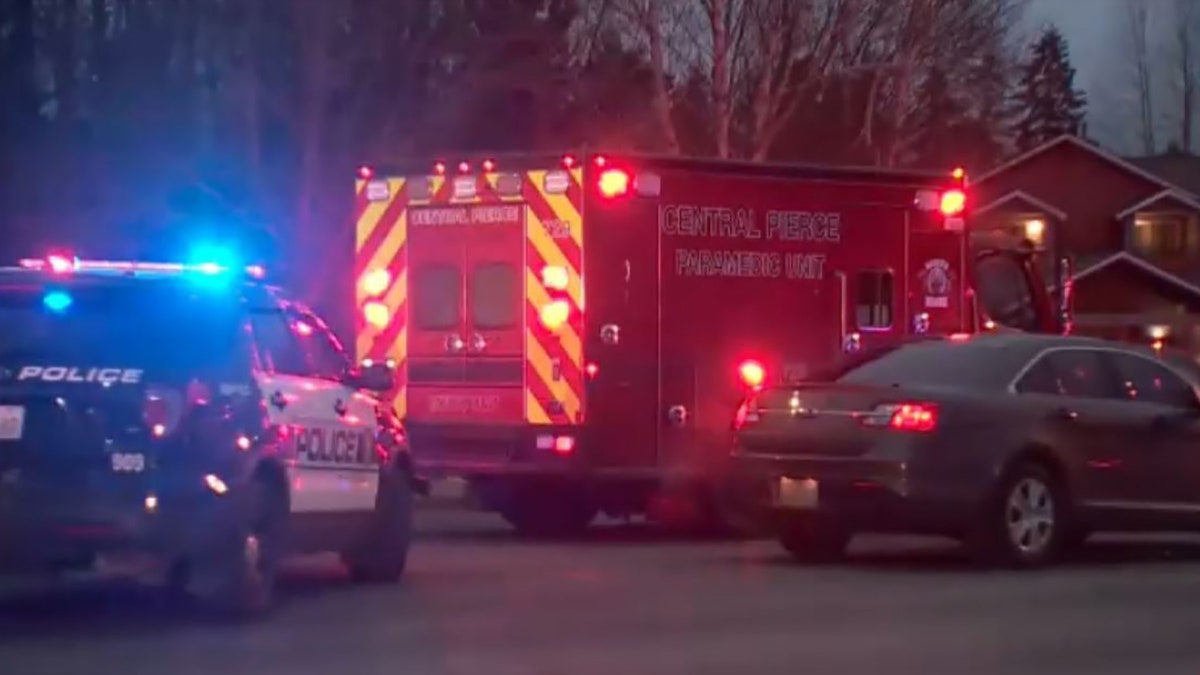 police and paramedic vehicles