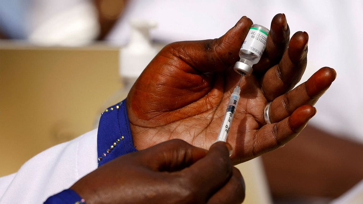 Covid-19 vaccine shot in Senegal