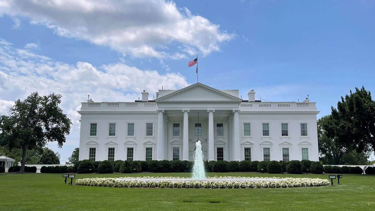 Exterior shot of White House