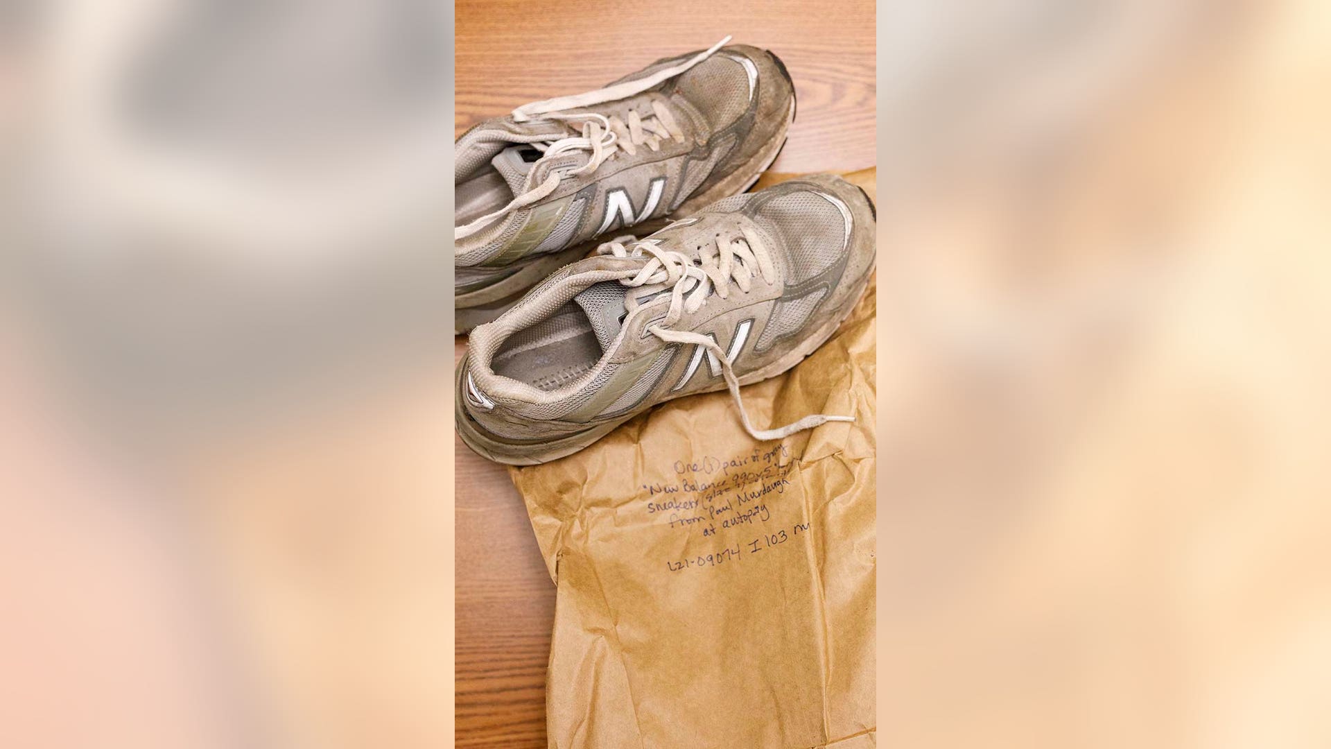 Pictures of evidence photos used in a murder trial