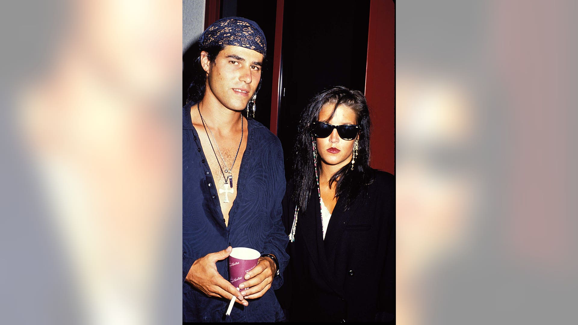 Danny Keough and Lisa Marie Presley