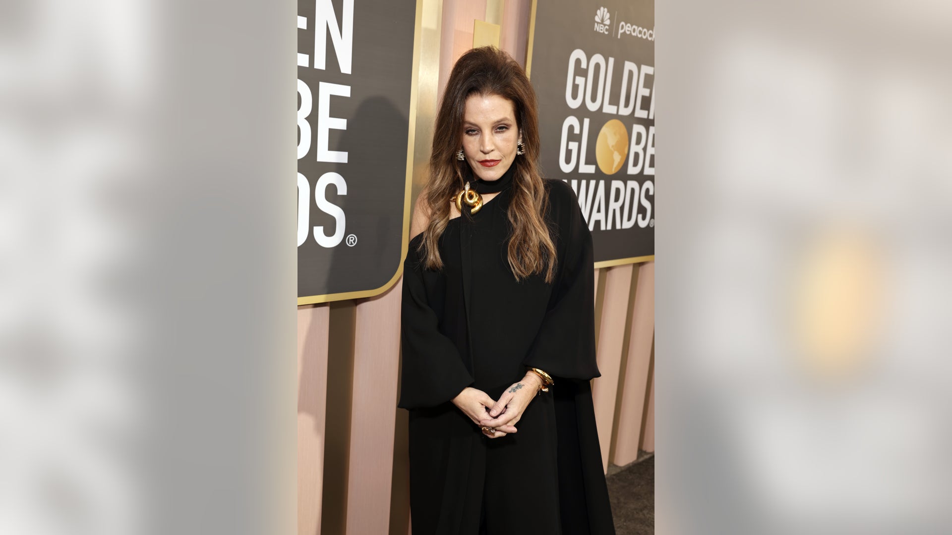 Lisa Marie Presley at the Golden Globes