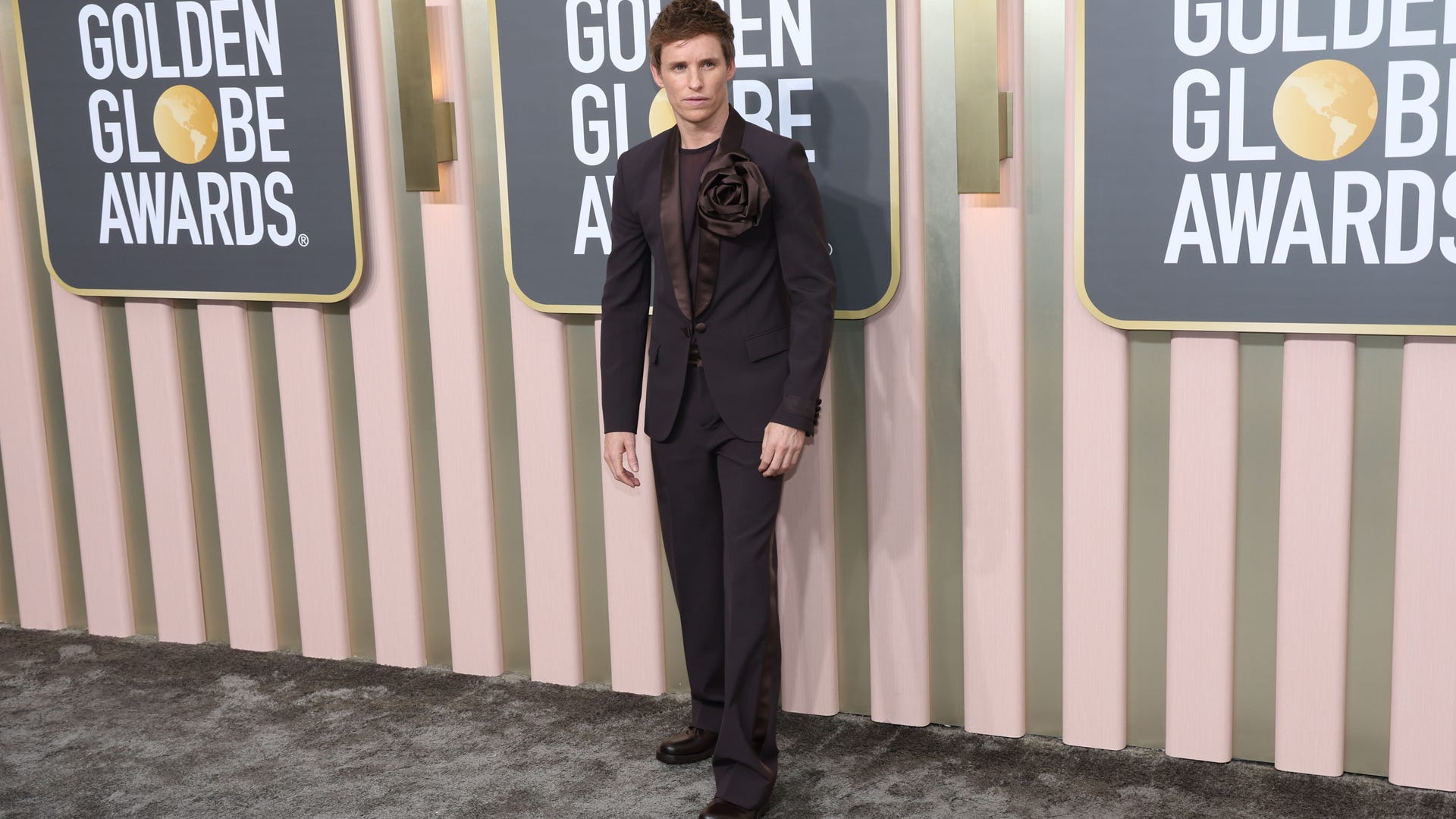 Eddie Redmayne in black