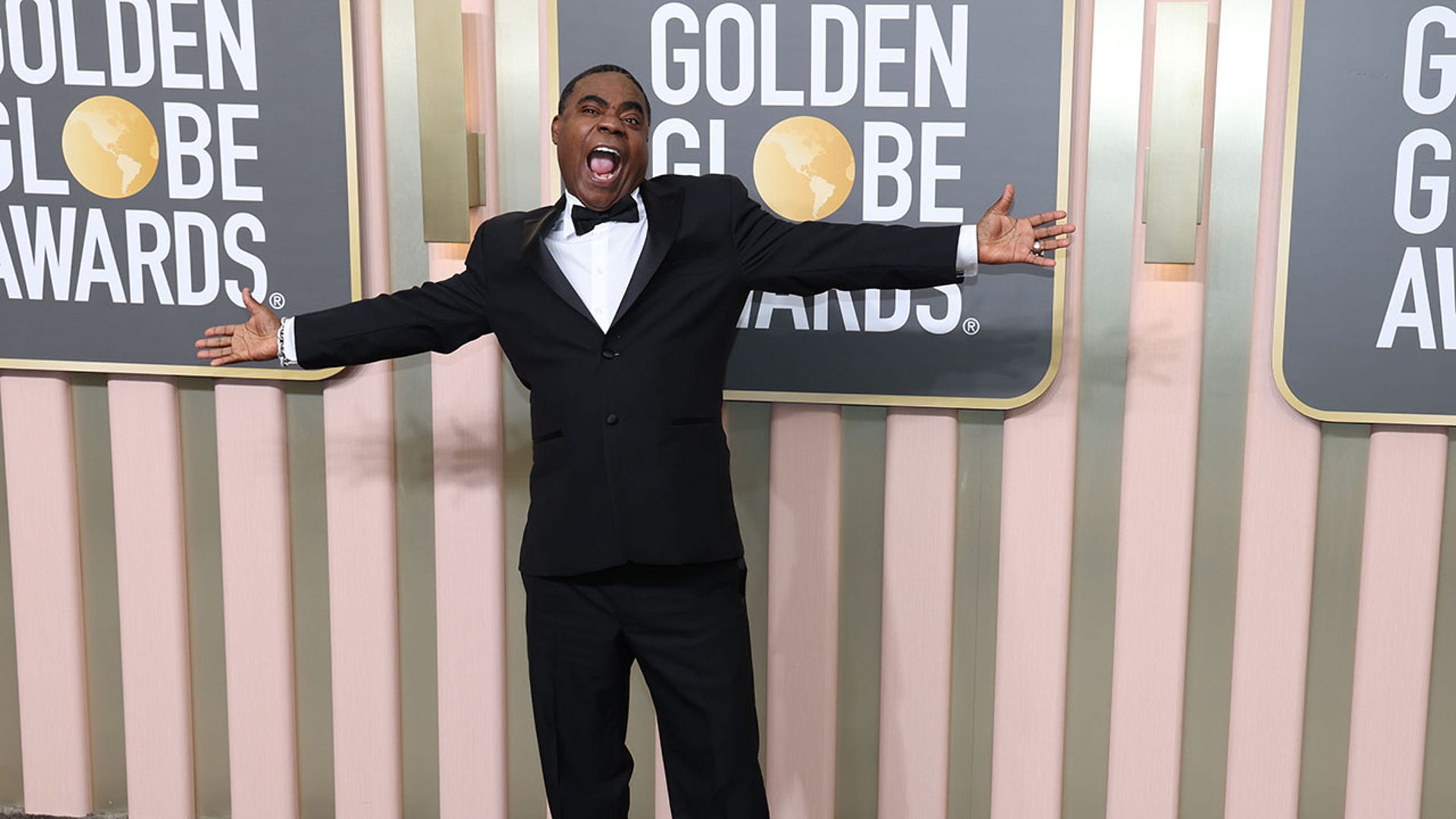 Tracy Morgan kids around