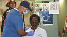 Columbian navy rescues Dominica man who survived 24 days adrift on sailboat, 'help' written on boat's hull