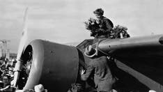 On this day in history, January 11, 1935, Amelia Earhart is first aviator to fly solo, Hawaii to California