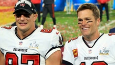 Tom Brady 'definitely did rig the system to get into the playoffs,' Rob Gronkowski jokes