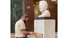 WI Secretary of State Doug La Follette is helping to pay for a plaque in honor of a former state politician