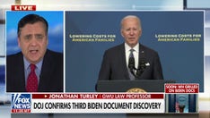 Turley calls out Biden's 'Corvette standard' on storing classified docs: 'It was a cringe-worthy moment'