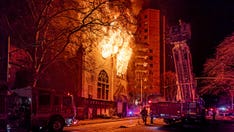 Video shows Historic Portland church engulfed in flames; crime unit investigating cause