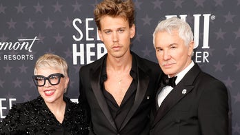 Austin Butler at Critics Choice Awards with 'Elvis' director Baz Luhrmann after death of Lisa Marie Presley