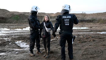 Greta Thunberg laughs in video with German police before coal mine detention photo-op: 'Staged for cameras'