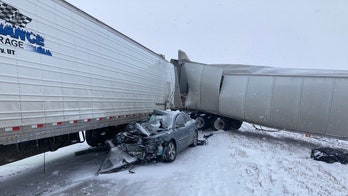 I-70 closed in Colorado after 9 semis, 12 cars pileup in winter storm