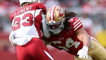 49ers fan falls from stands as he tries to catch towel