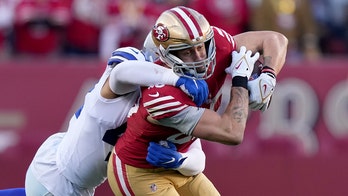 49ers' George Kittle wears famous Jimmy Garoppolo on his shirt