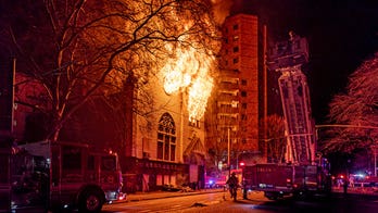 Video shows Historic Portland church engulfed in flames; crime unit investigating cause