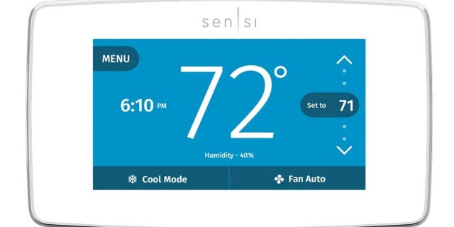 A Sensi thermostat that helps you spend less to keep your home warm. (Credit: Sensi)