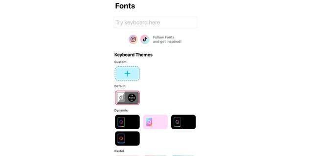 Here's what the Fonts app looks like on the iPhone.