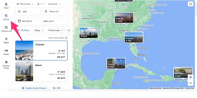 Book Flights on Google Flights