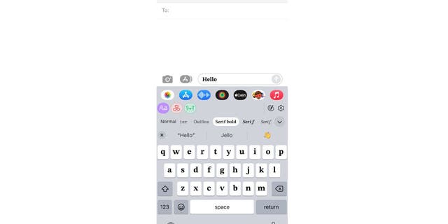 Mulailah mengetik dan Anda akan melihat font baru muncul.