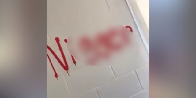 The football stadium press box at Blue Valley High School in Overland Park, Kansas was vandalized on Monday with racial, homophobic, and antisemitic graffiti.