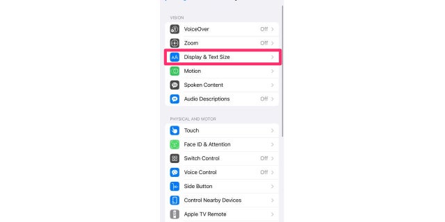Follow the steps below to change your iPhone's font size.