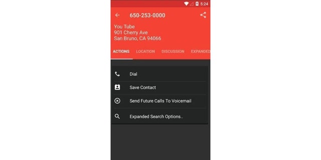 Reverse Lookup offers Live Caller ID for an additional fee.