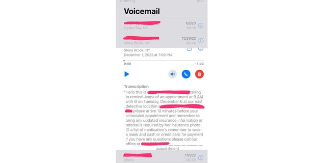 This is the iPhone's voicemail transcription feature.
