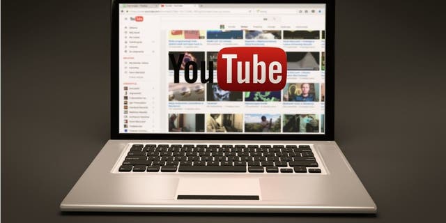 YouTube on the laptop