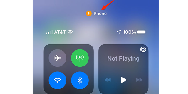 The orange and green dots you see at the top of the screen are part of an enhanced privacy and security update for iOS 14 or later.