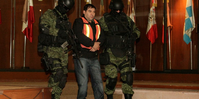 Felipe Cabrera Sarabia tras su detención por parte de la policía mexicana.