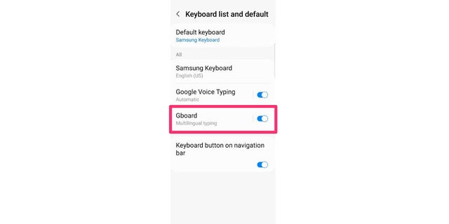 Open GBoard for your Android.