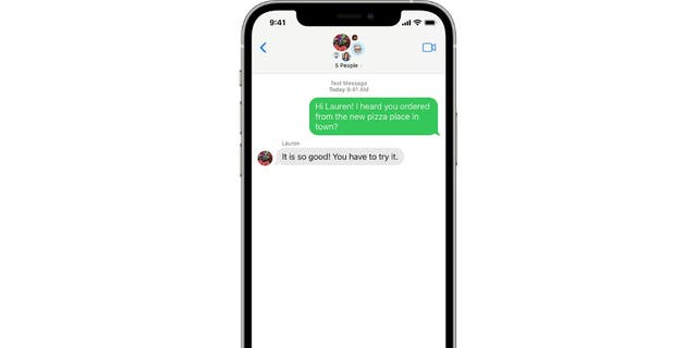 Messages will appear in green if anyone in the text doesn't have an iPhone.