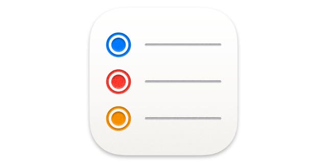 Reminders app icon