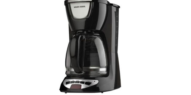 The Black+Decker 12-Cup Programmable Coffee Maker.