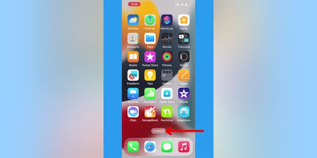 Ein Beispiel für die Verwendung der Suchfunktion von Spotlight auf Ihrem iPhone oder iPad.