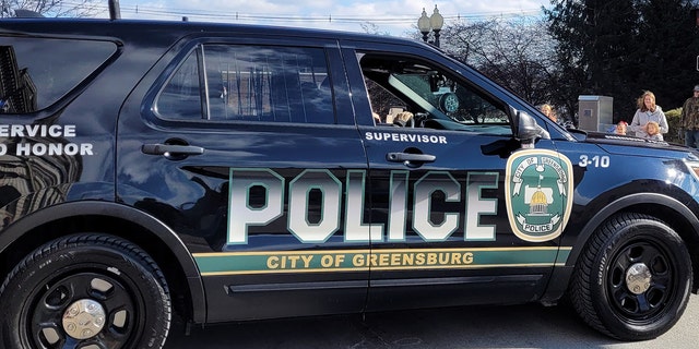 A Greensburg Police Department vehicle.