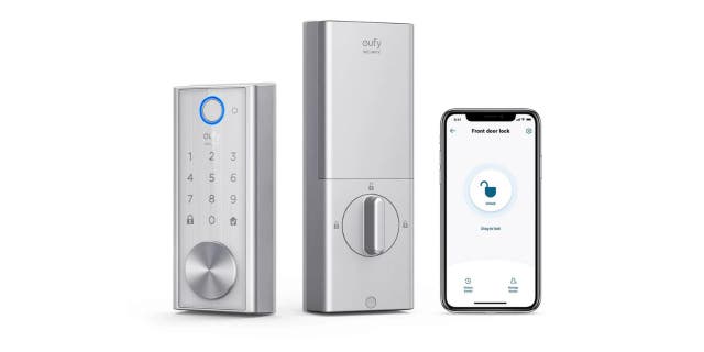 eufy's fingerprint sensor will recognize your fingerprint in 0.3 seconds and unlock your door in a second.