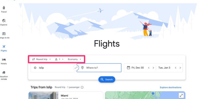 Book Flights on Google Flights