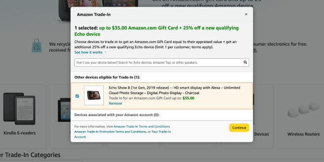 Ikuti langkah-langkah berikut untuk Tukar Tambah Amazon.