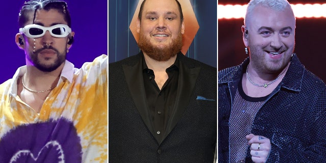 Grammys 2023: Beyoncé sets a record, Shania Twain at the presentation and Luke Combs at the performance 3 Performers include, from left, Bad Bunny, Luke Combs and Sam Smith, all of whom are nominated for Grammys this year.