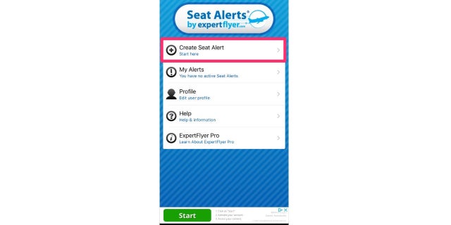 Display of how to use the Seat Alerts app. 