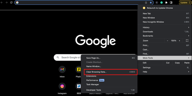 Petunjuk untuk menghapus cache dan cookie: Hapus Data Penjelajahan.