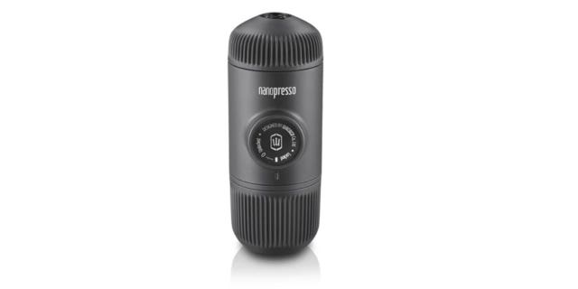 A WACACO Nanopresso Portable Espresso Machine.