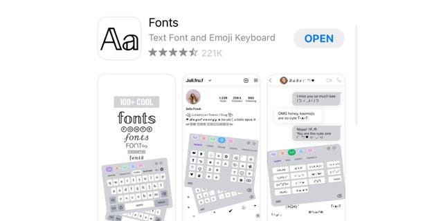 This app lets you choose from a range of fonts on your iPhone.