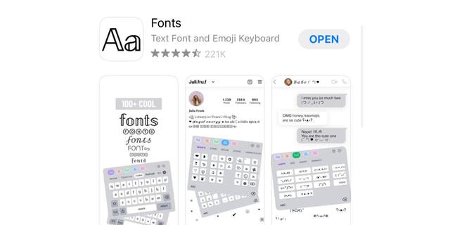 Aplikasi ini memungkinkan Anda memilih dari berbagai font di iPhone Anda.