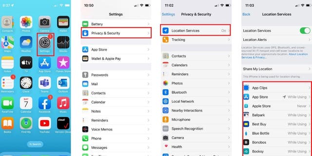 Location Services on iPhone