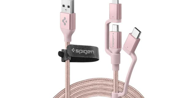 Universal 3-in-1 charger cable by Spigen.