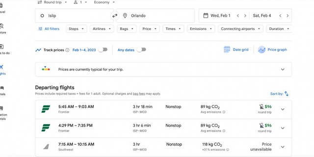 Book Flights on Google Flights