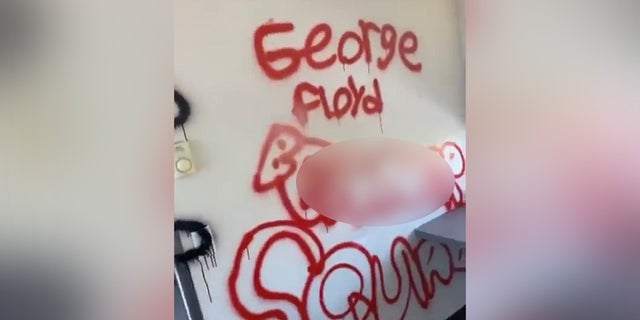 The football stadium press box at Blue Valley High School in Overland Park, Kansas was vandalized with racial, homophobic, and antisemitic graffiti.